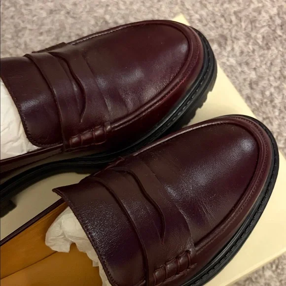 Sezane Albane Leather Loafers size 38 - Picture 4 of 10